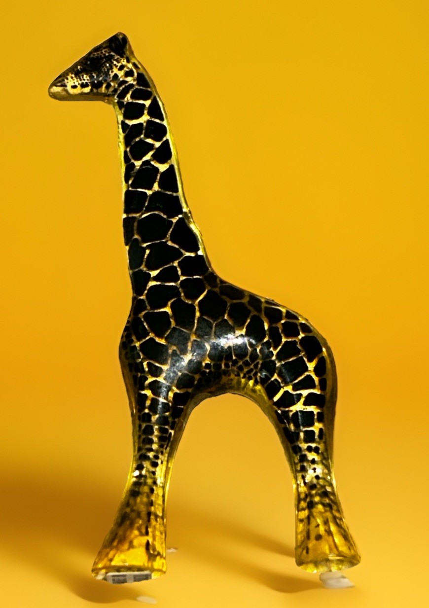 Palatnik Giraffe Lucite Acrylic Sculpture Made In Brazil MCM Figurine
