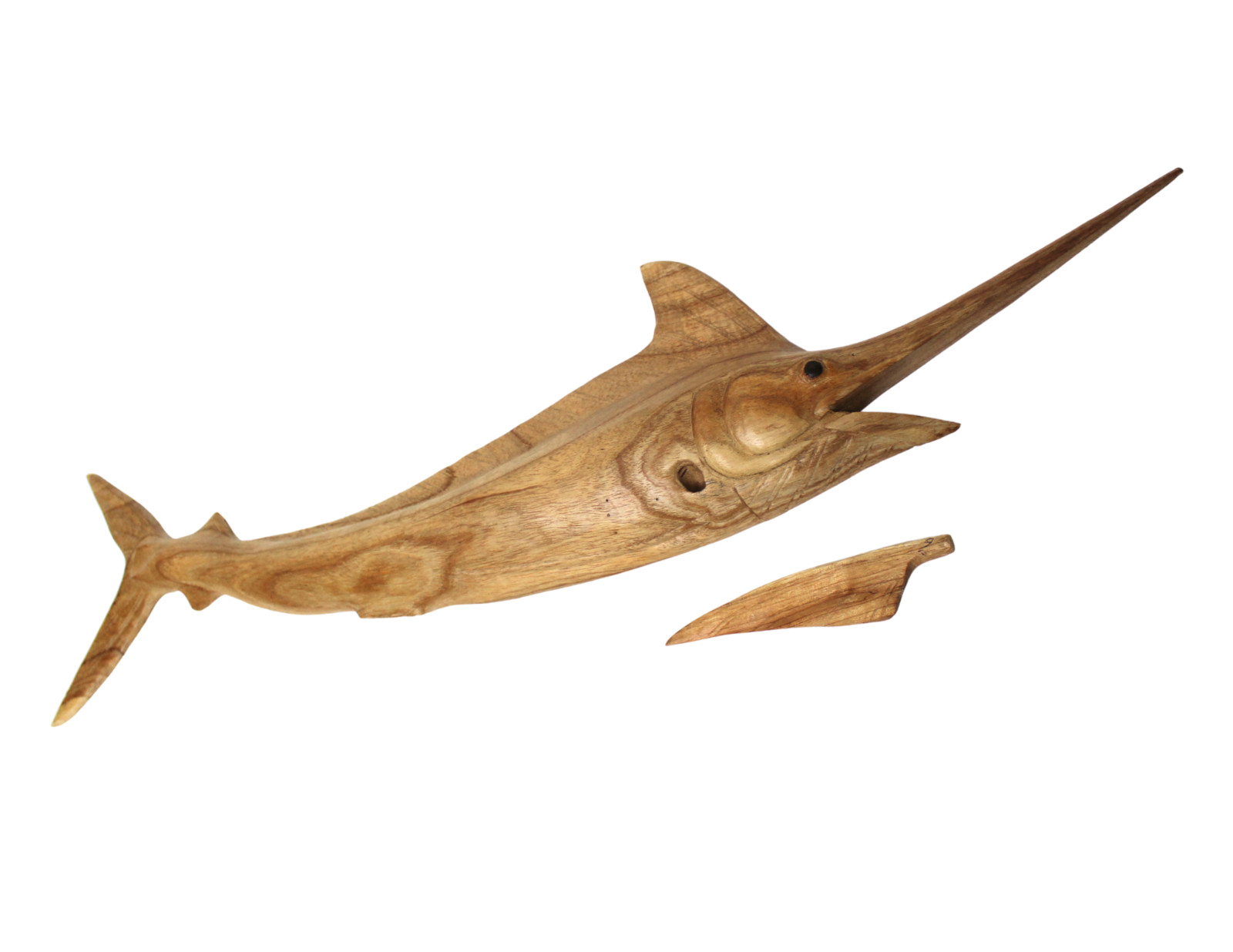 Hand Carved Wood MARLIN Wall Art Sport Fishing Trophy Fishing Collection Boat