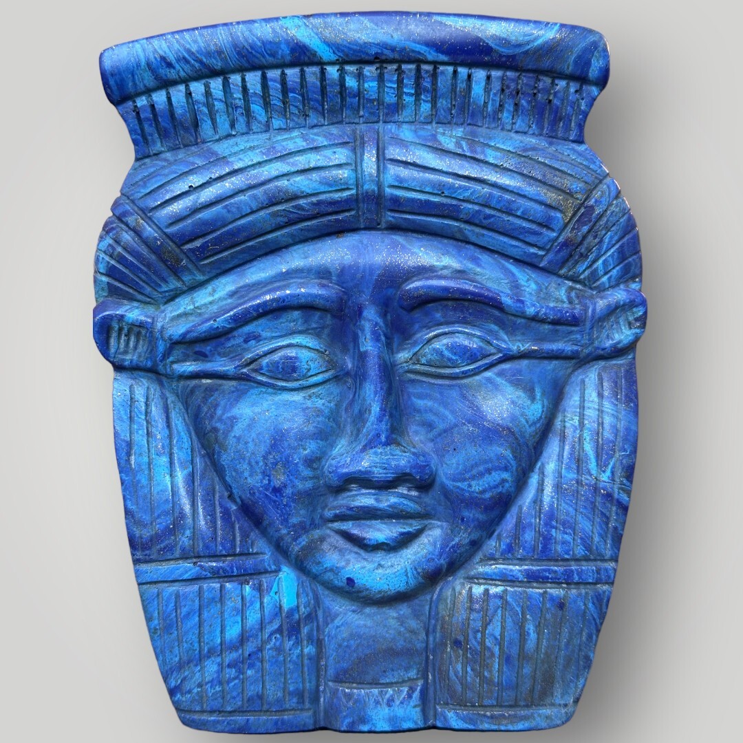 Hathor head Goddess statue Hathor mask Egyptian Goddess Artifact home decor