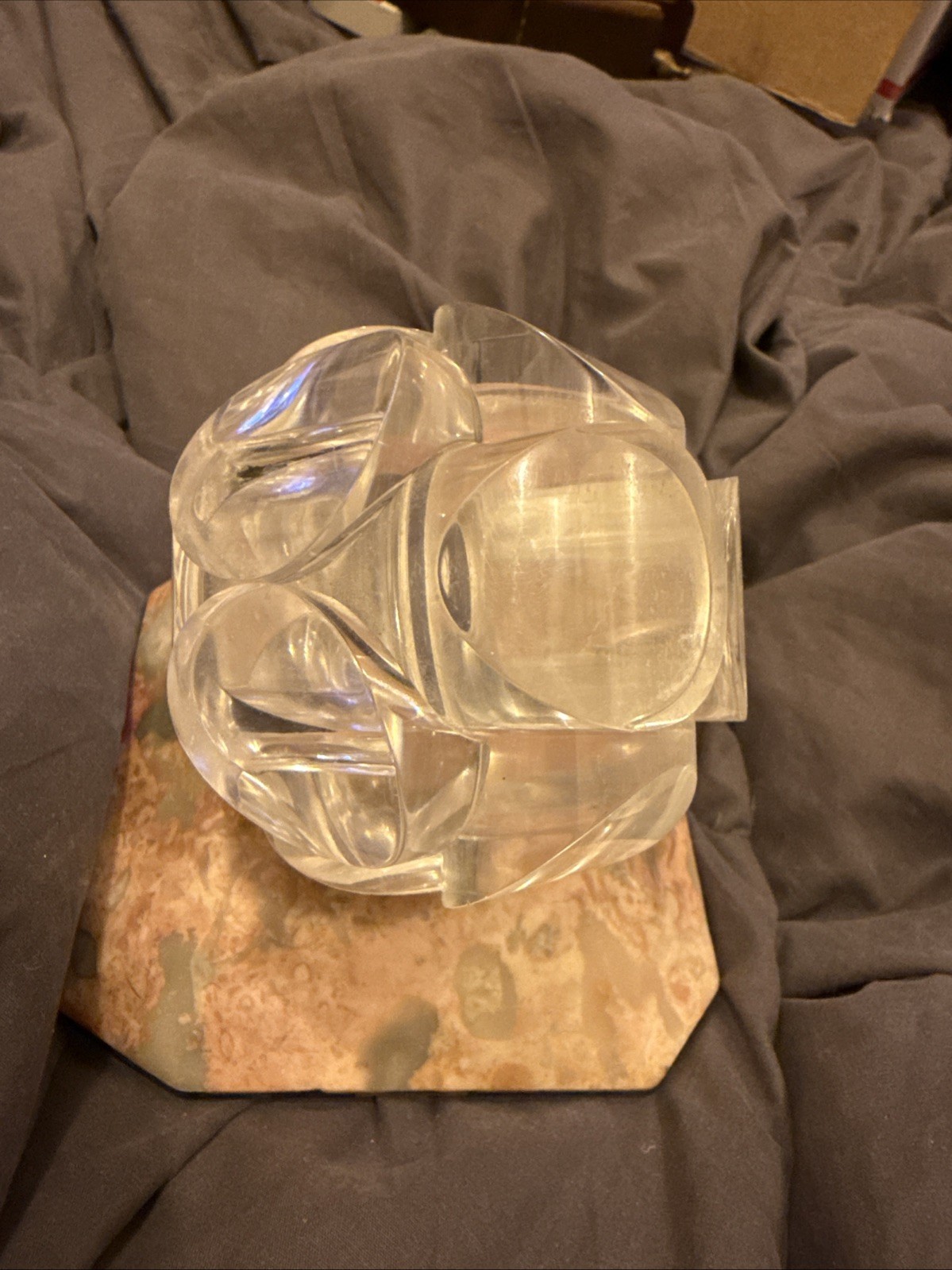 Charles O Perry Original Clear Lucite Ball Puzzle MCM