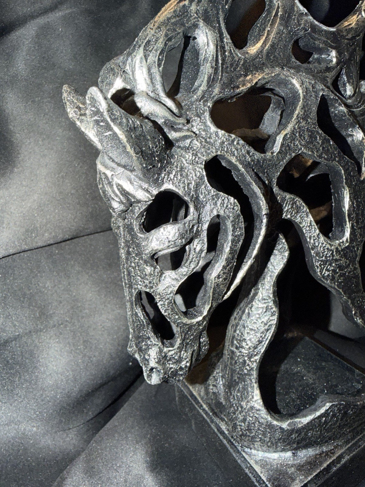 Horse Bust Steel-Like Sculpture on Base 10”H Beautiful Modern Contemporary Art!