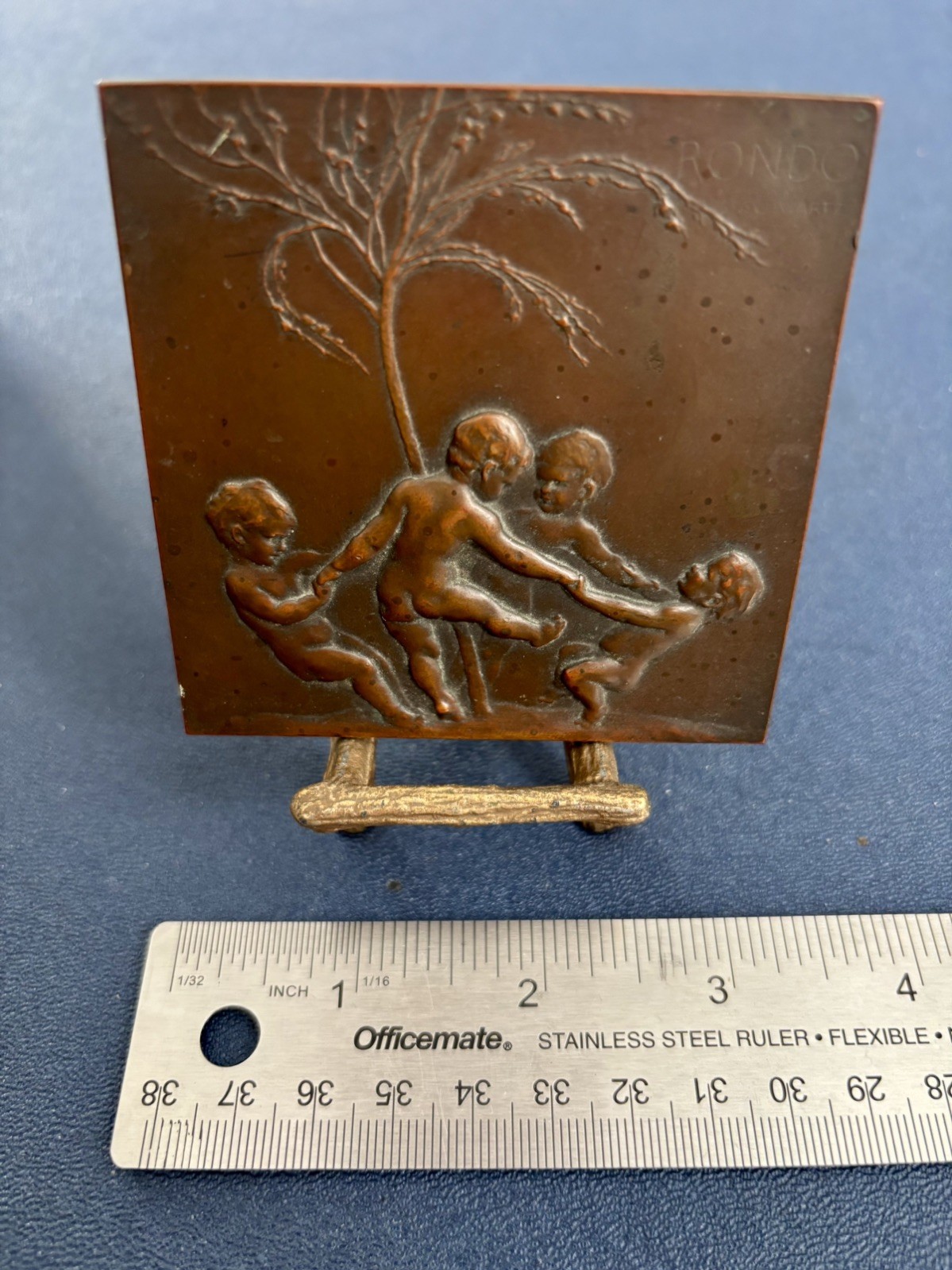 2 Bronze Relief Plaquettes – ADAGIO and RONDO by Stefan Schwartz (c. 1915-1920)