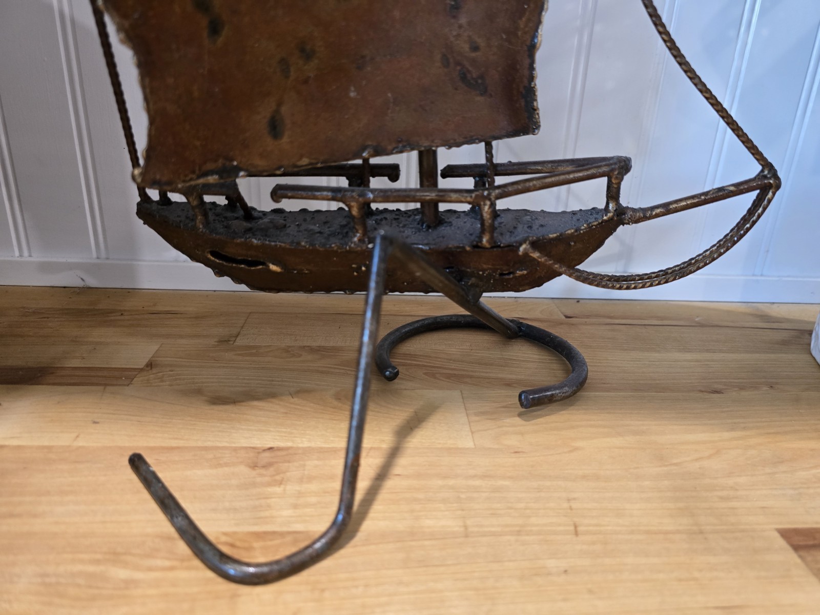 MCM Sailboat Metalware Sculpture Nautical Art Vintage 17&Prime;×11&Prime;×6&Prime; Sailing 1960-70