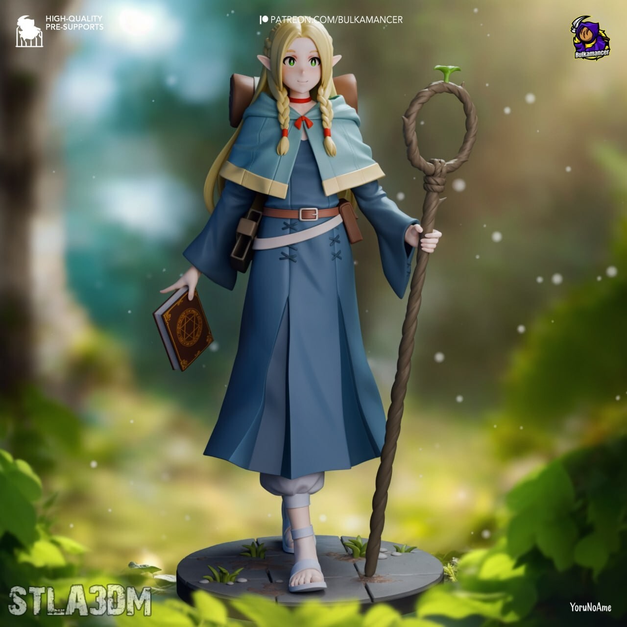 Marcille, 215mm Resin Model Kit Painted 3d Printed GK Statue Figure