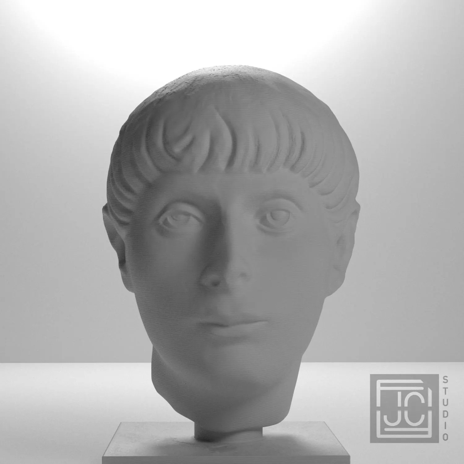 Head of a Young Man Collectible Bust Statue – 5, 9, 12 Inch