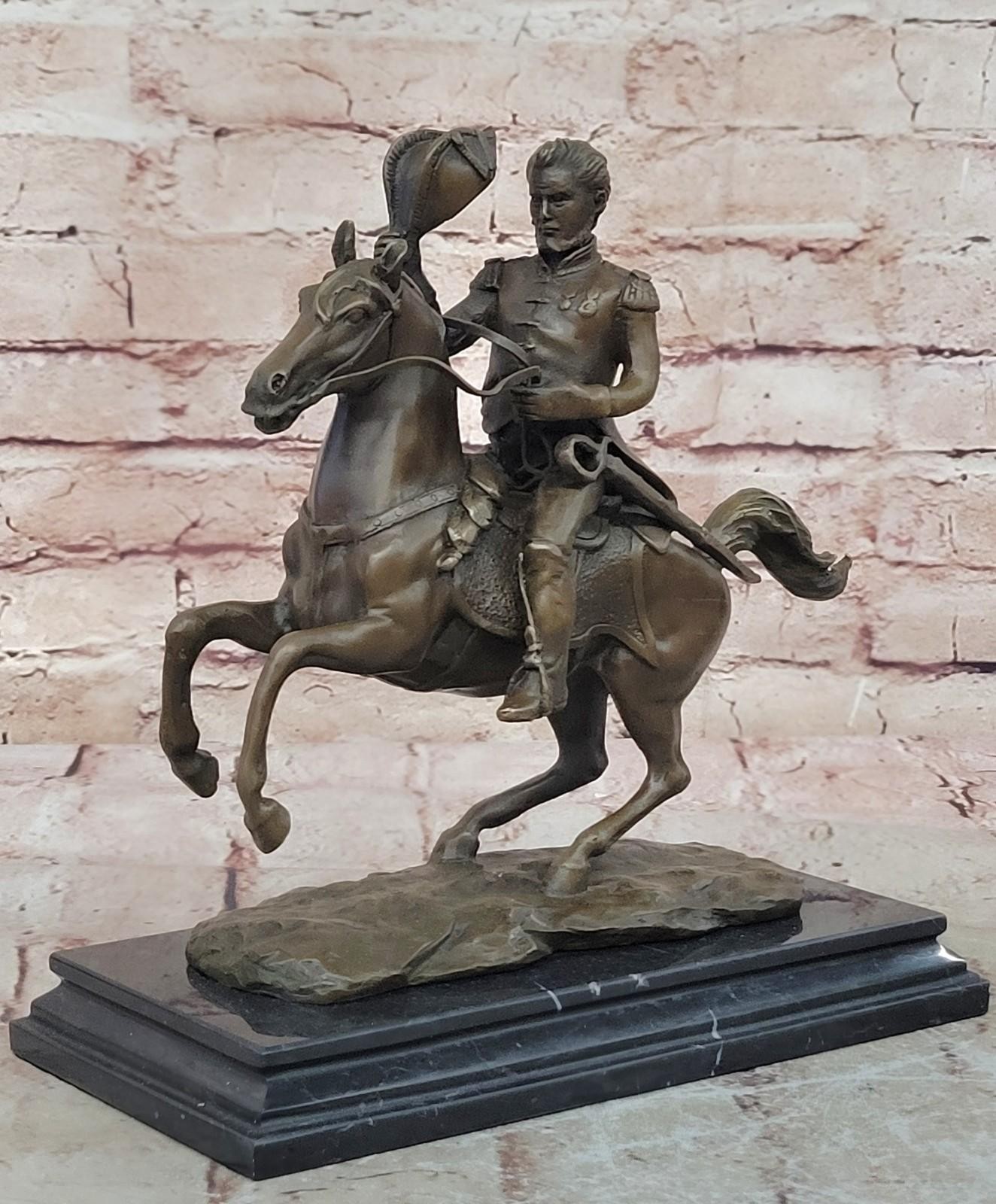 Monument to Civil War Major General Lawyer President Jackson on Horse Bronze