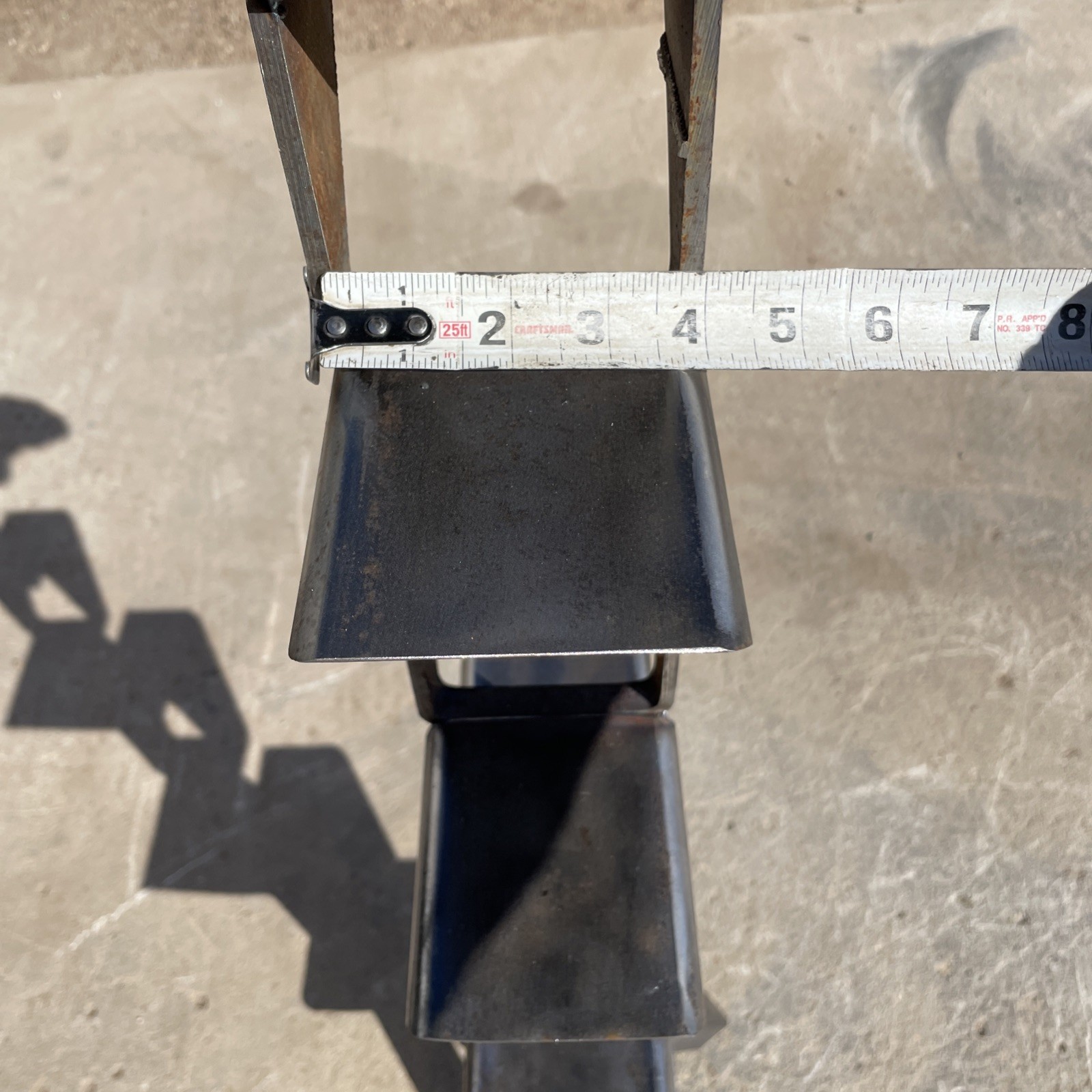 Scrap Metal Sculpture Raw Steel Unpainted 45 Inches Tall