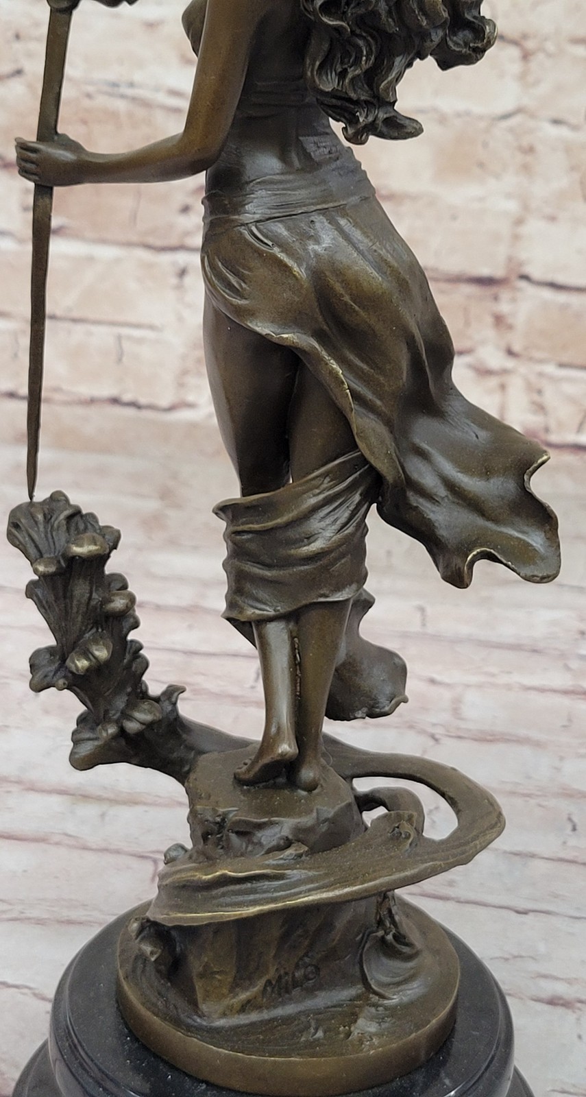 Bronze Sculpture Original Justice Lady Nude Female Statue Figurine Figure Deal