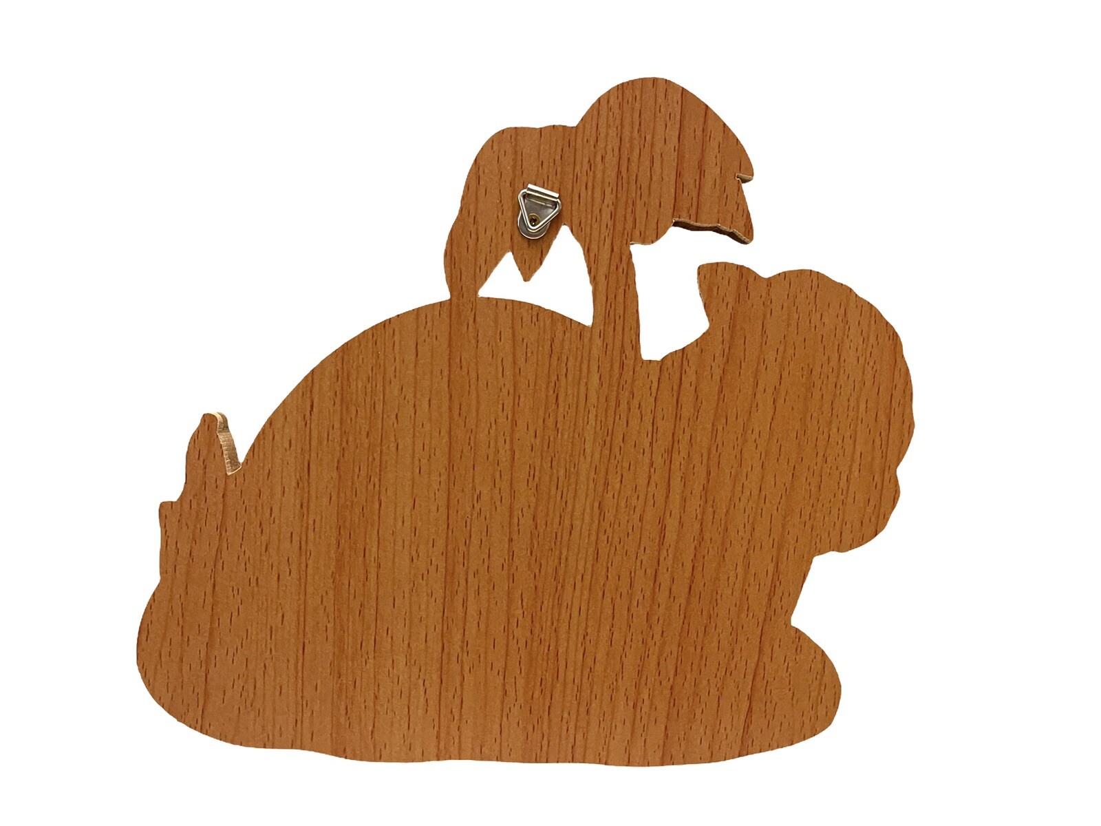 Island Wood Handcrafted Hawaiian Santa Claus Rainbow Beach Wall Hanging Art