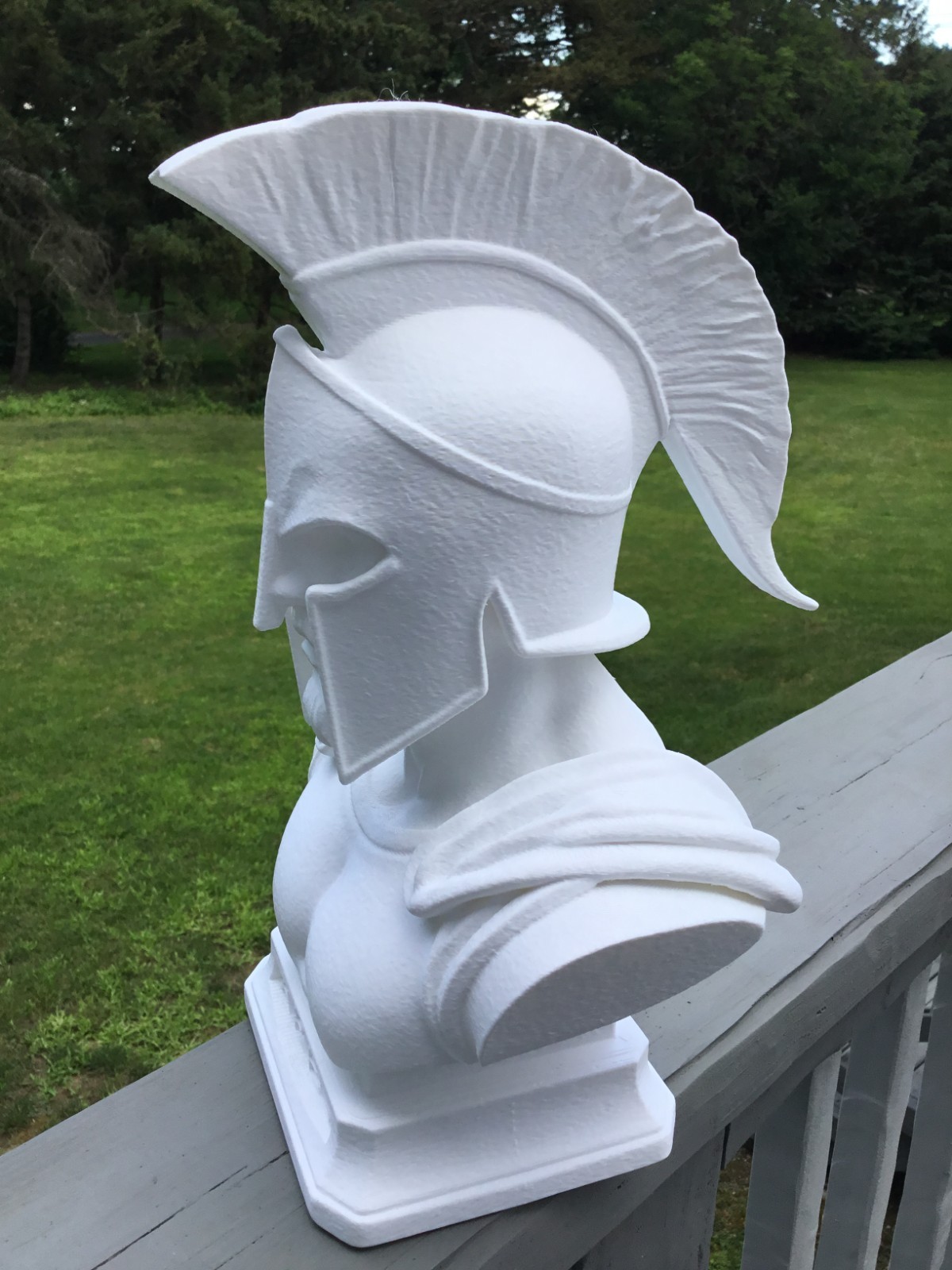 Custom 13&Prime; Ares God of War Bust Spartan Helmet Sculpture Greek Mythology Art