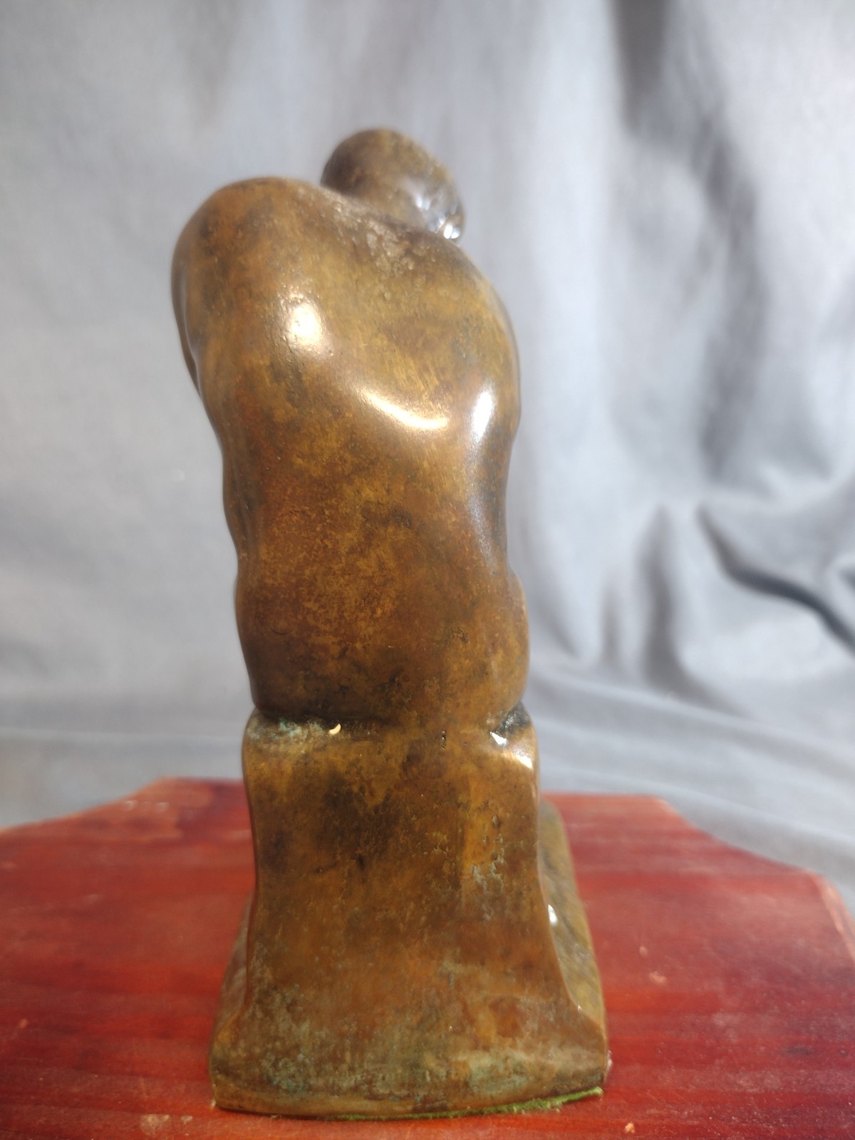 MCM Auguste Rodin The Thinker Statue Heavy Cast Bronze Alloy Seated Man Sculptur