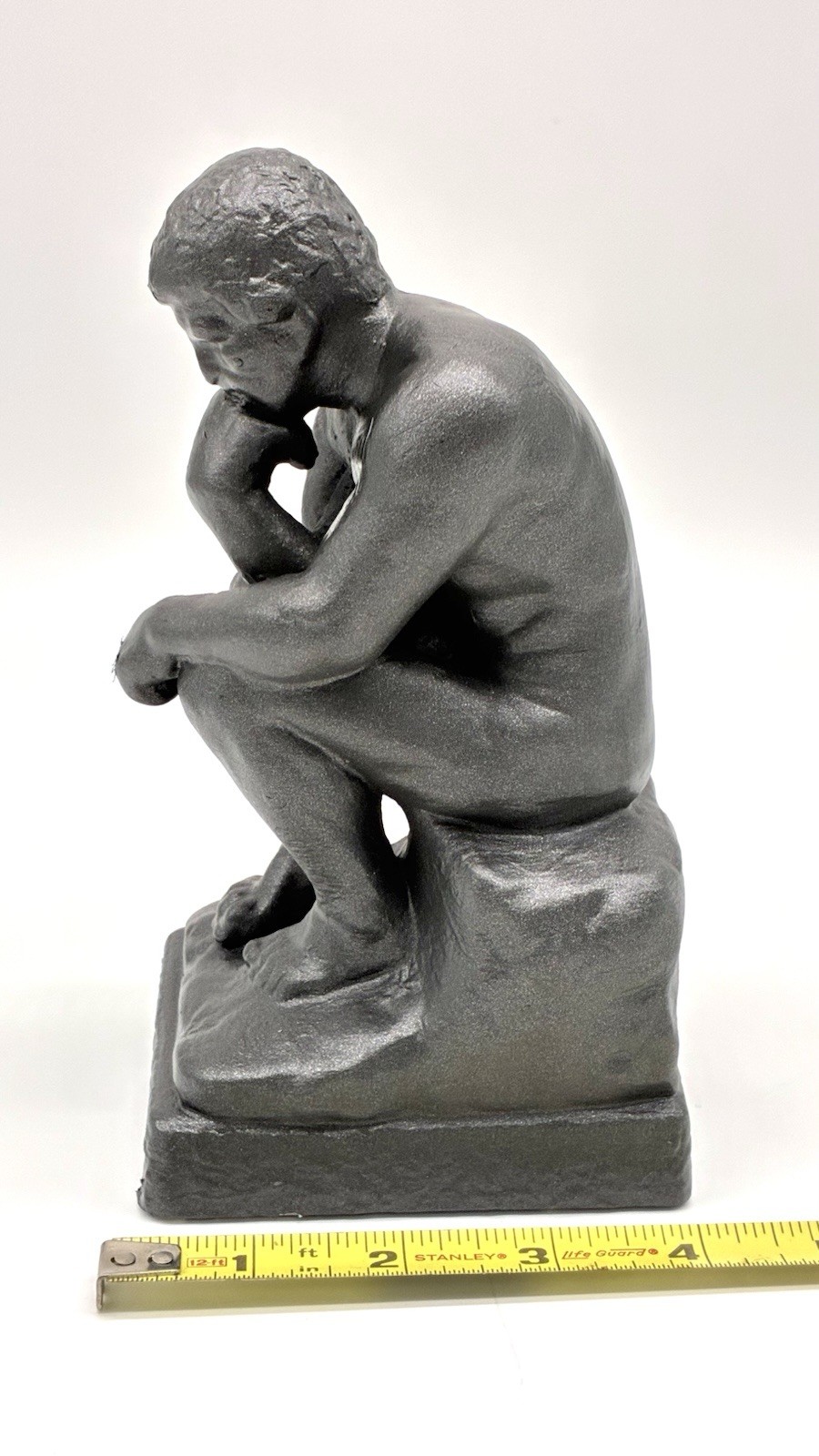 The Thinker Art Statue Sculpture Cement Composite Home Decor Oiled Bronze Color
