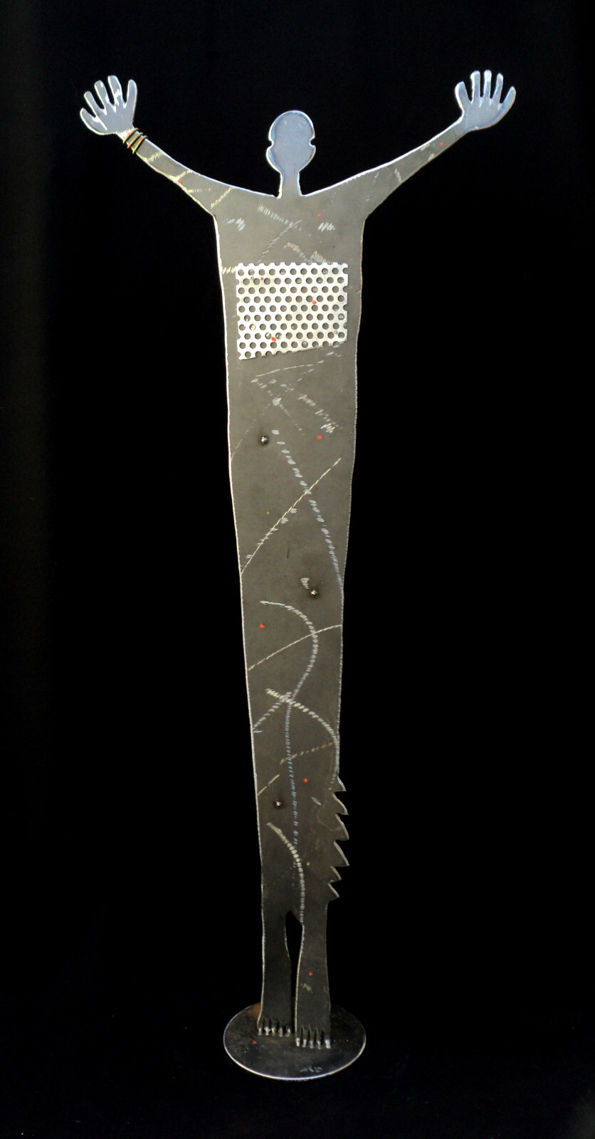 Salute Metal Abstract Indor/outdoor Sculpture by TIHANY