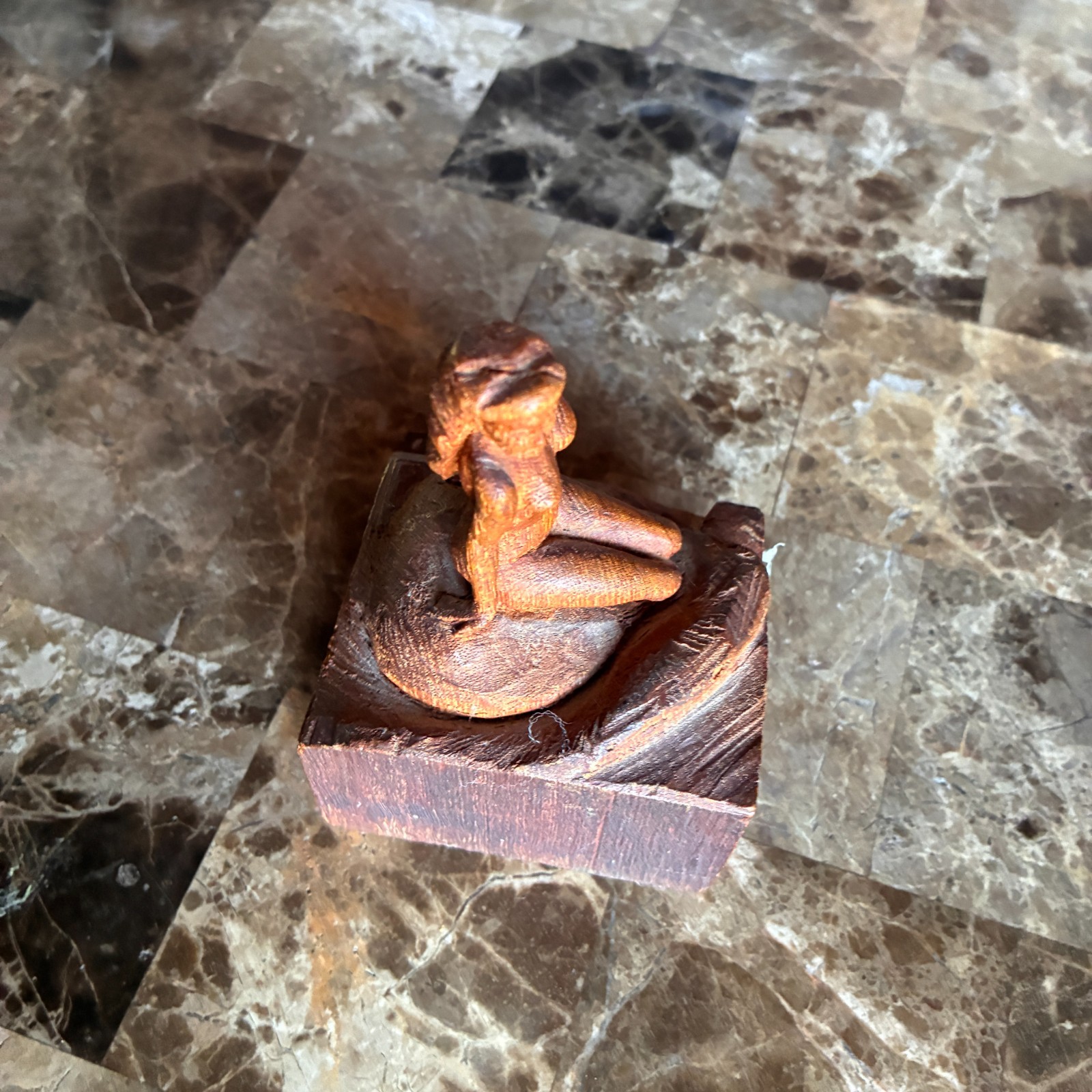 Hand Carved Danish nude woman from the 1930&rsquo;s