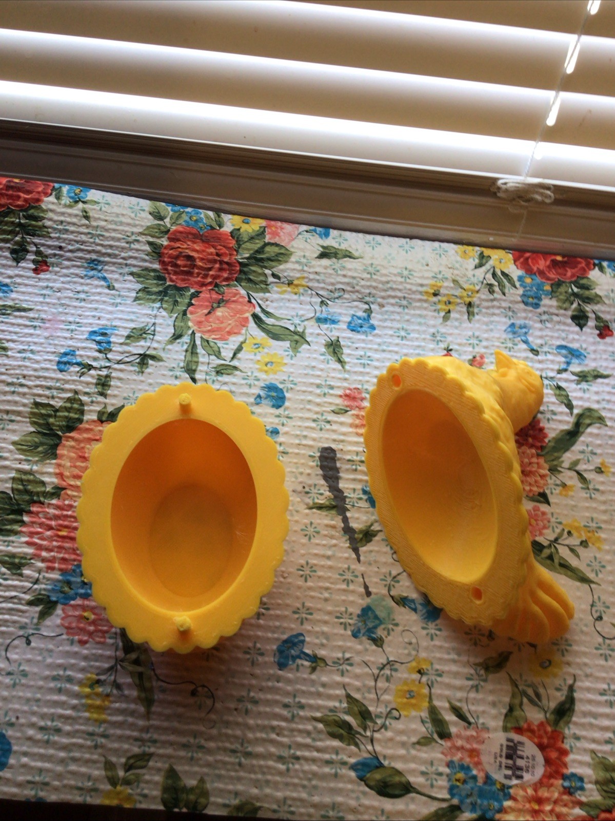 Yellow PLA Chicken Crock FDM 3D Printed 4.5”