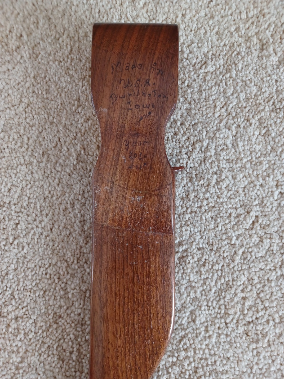 Hand Carved Decorative Knife By Jack Pfau In Burlington Iowa Art Nice Piece