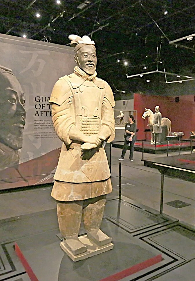 « ARMORED GENERAL » TERRACOTTA WARRIOR – SF Asian Art Museum – 13&Prime; h – 4.5 lbs
