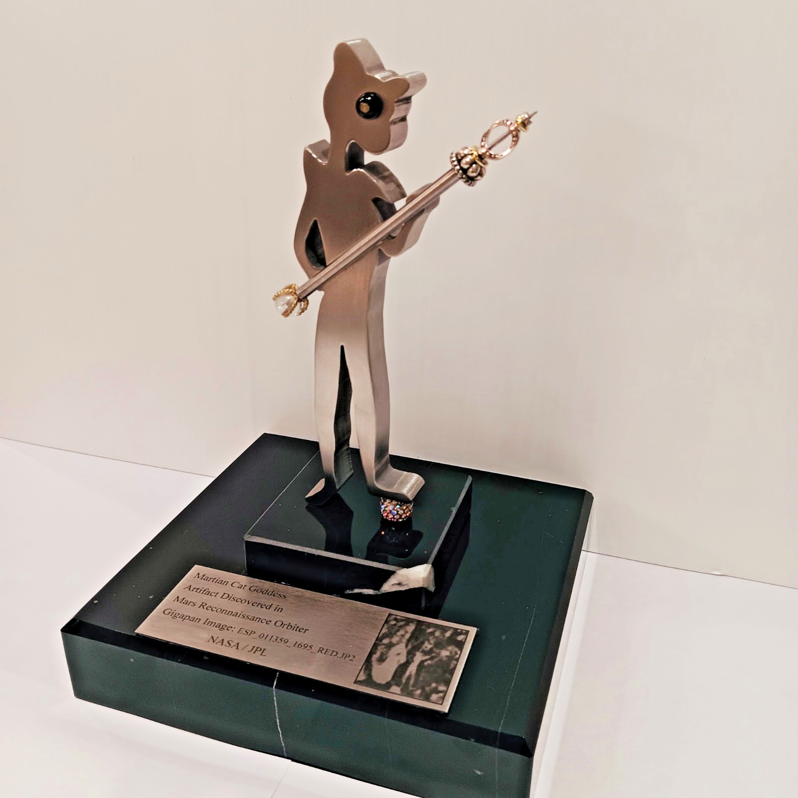 Alien Metal Art The Martian Cat Goddess