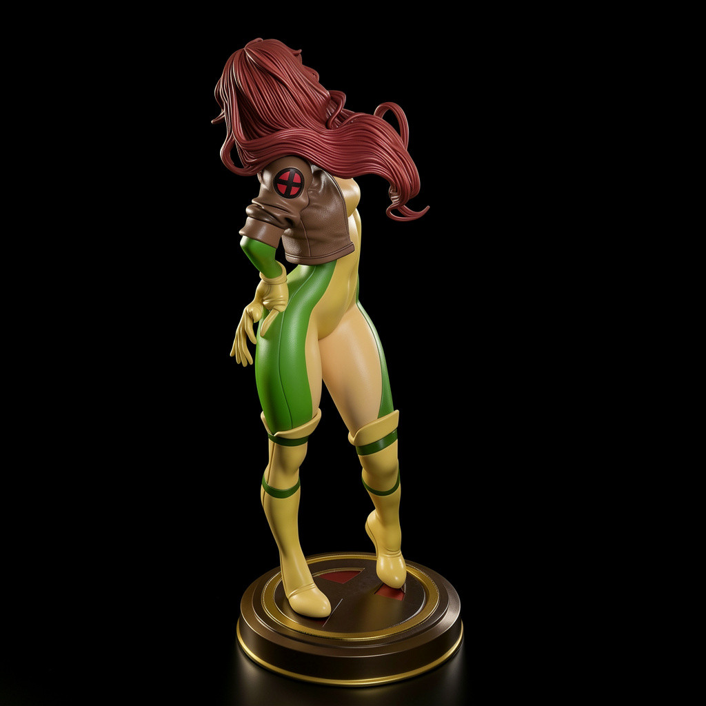 Rogue Beautiful X-men V2! 3D Printed 16k Res! HandPainted or Unpainted!