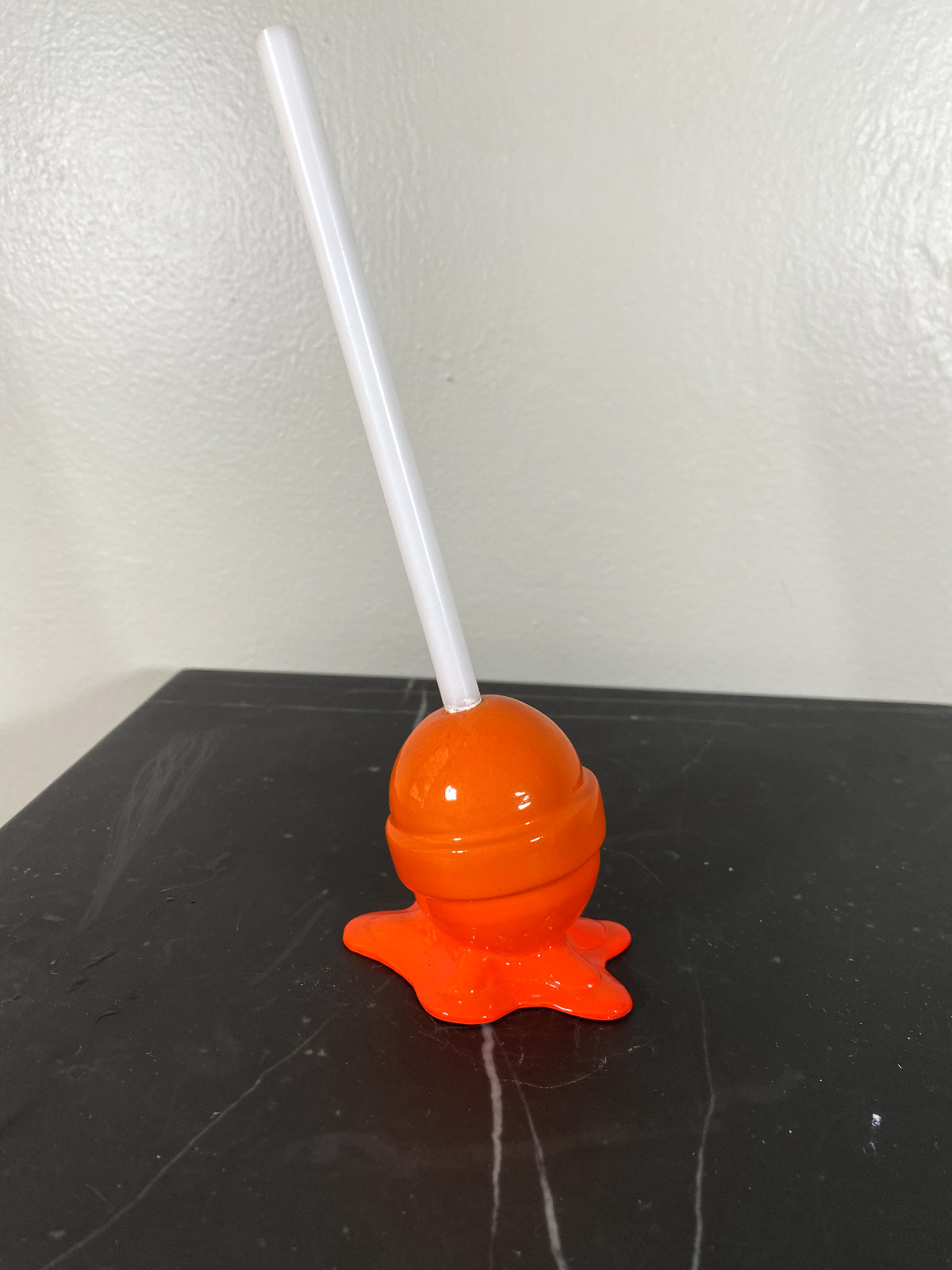 Bright Orange Lollipop by Elena Bulatova « Sweet life » Small art 2019