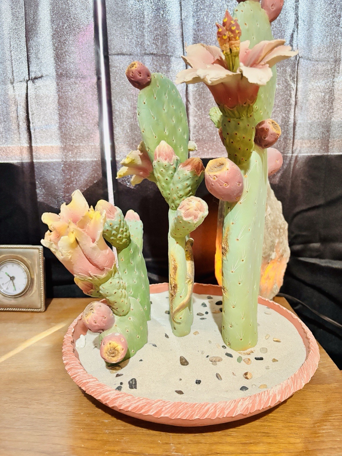 Ceramic Cactus Sculpture Vintage Rare Desert 🌵