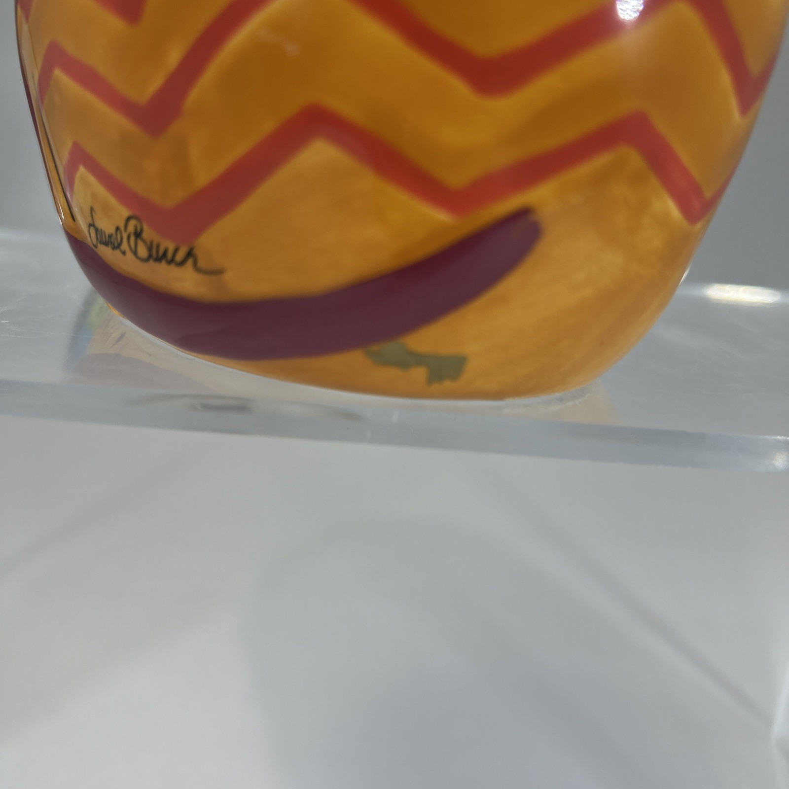 Vtg Laurel Burch Rainbow Cats Sculpture Feline Kitty Trio Hand Painted Signed