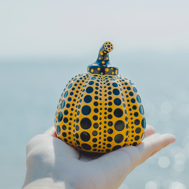 Yayoi Kusama Pumpkin Object YELLOW PUMPKIN Limited Edition for Naoshima