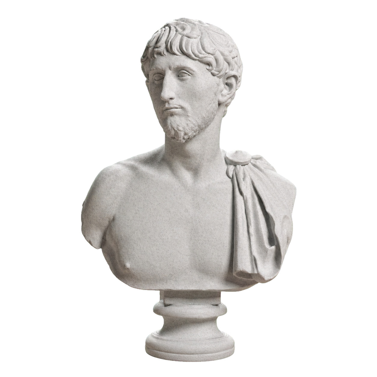 Portrait of a man with an army cape Collectible Bust Statue – 5, 9, 12 Inch