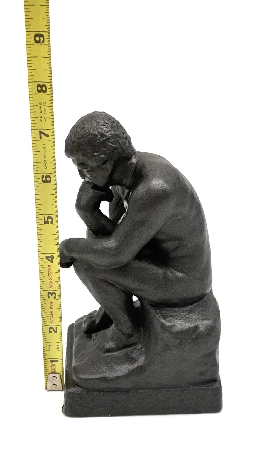The Thinker Art Statue Sculpture Cement Composite Home Decor Oiled Bronze Color