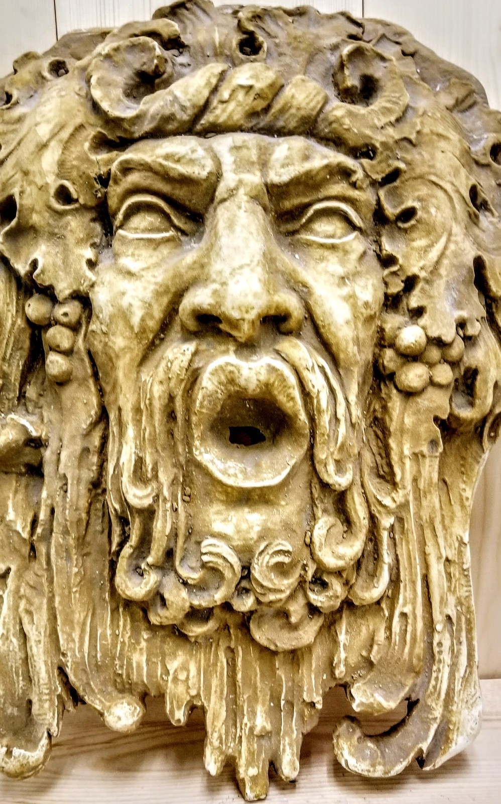 Bacchus-Dionysus Large Wall Home Garden Decor Plaque Wine seller