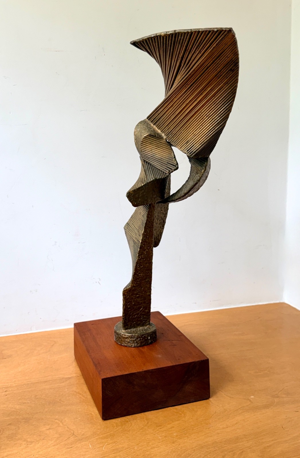 1960s John Roper Brutalist Abstract Metal New York Art Sculpture Statue Vtg Mcm