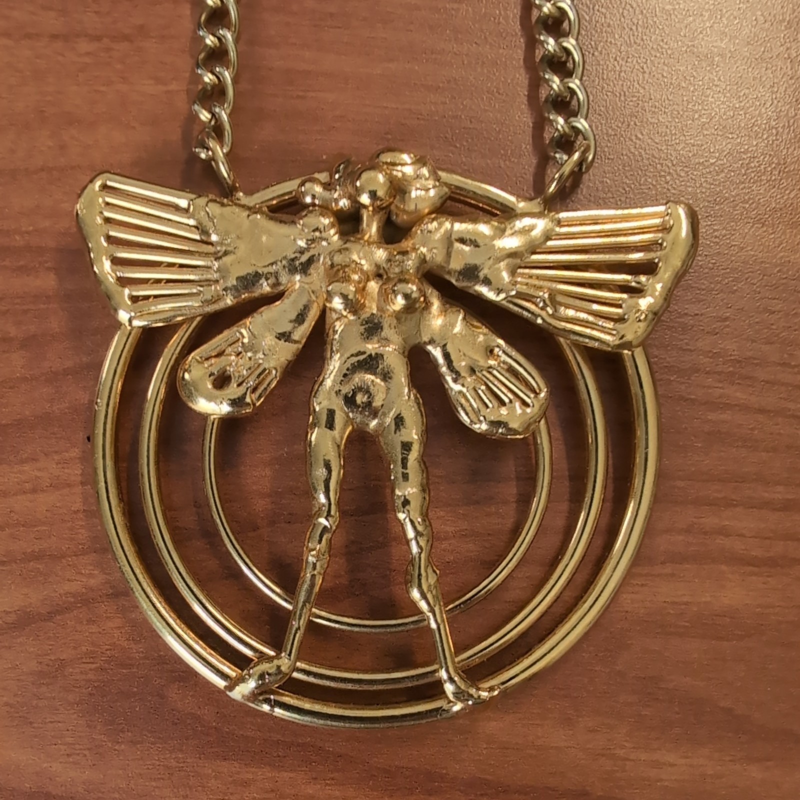 RARE VINTAGE 1976 SIGNED MODERN NECKLACE AND PENDANT JOSEPH BURLINI SCULPTURE