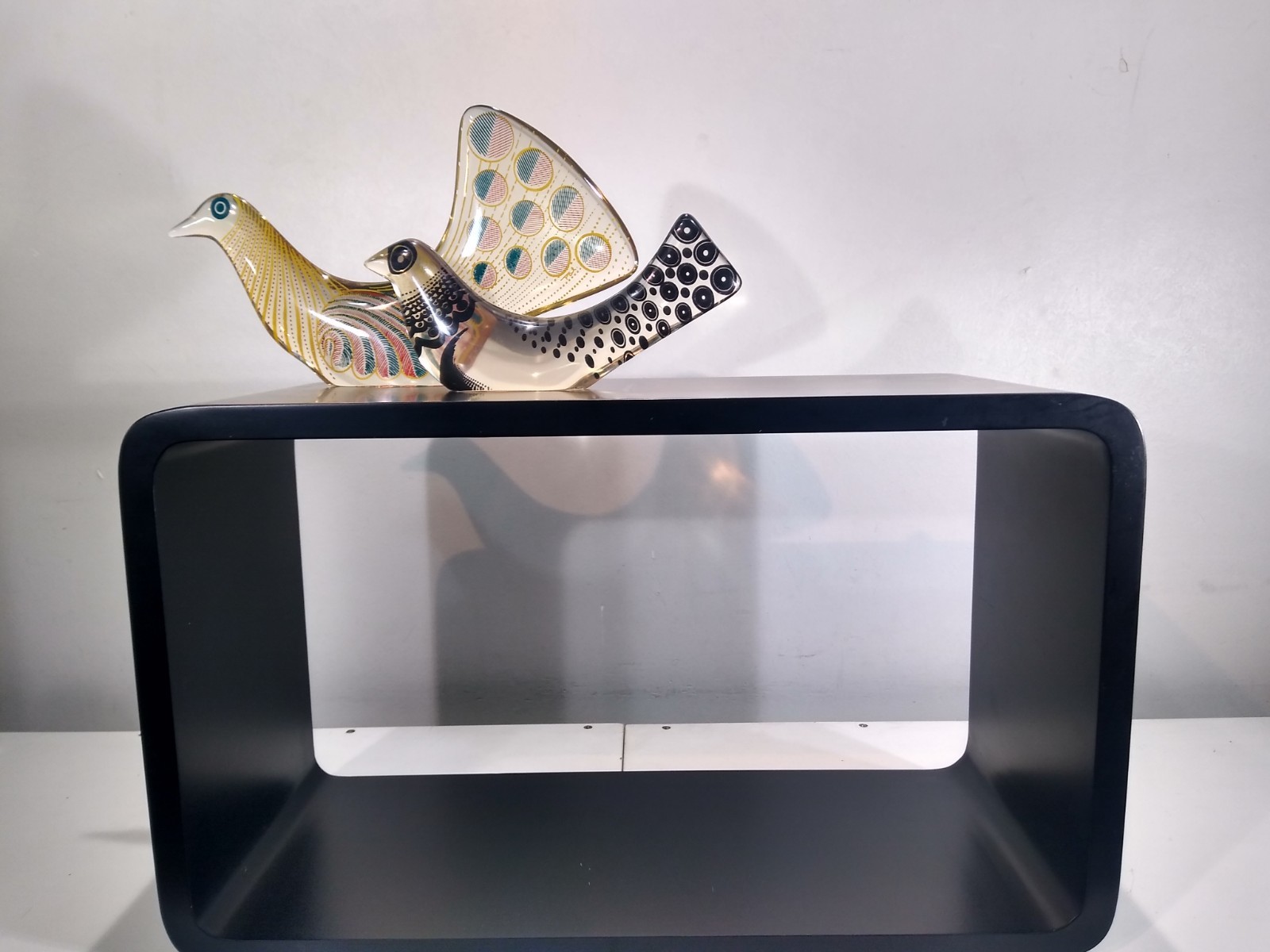 Abraham Palatnik Lucite Acrylic Op Art Bird Sculpture Vtg Modern Brazil MCM 8.5&Prime;
