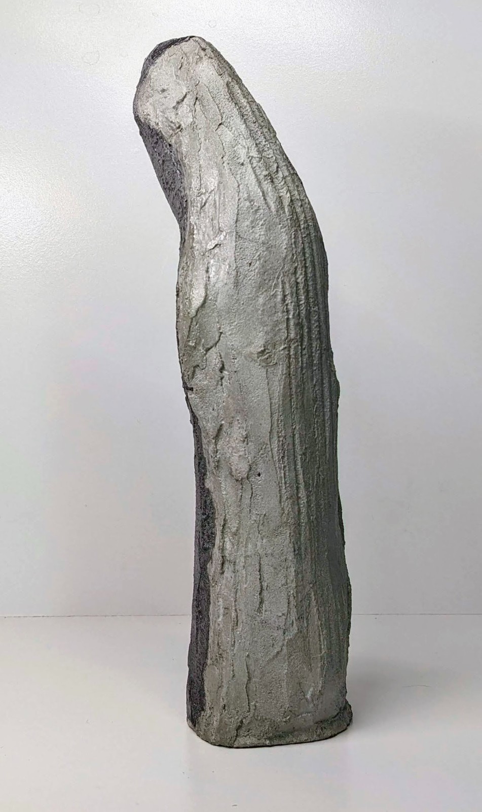 Handmade Abstract Concrete Sculpture – Breach – 11.5&Prime; Textured Art Figurine