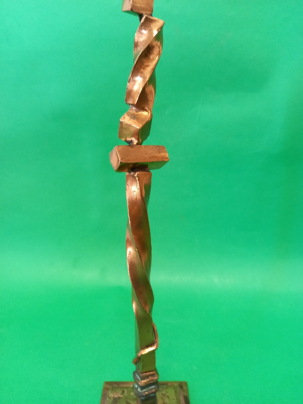 Vincenzo Ferrari, L&rsquo;ombra Della Sera, bronze, 1990, h cm 35.5, w 8.5×8.5 cm.