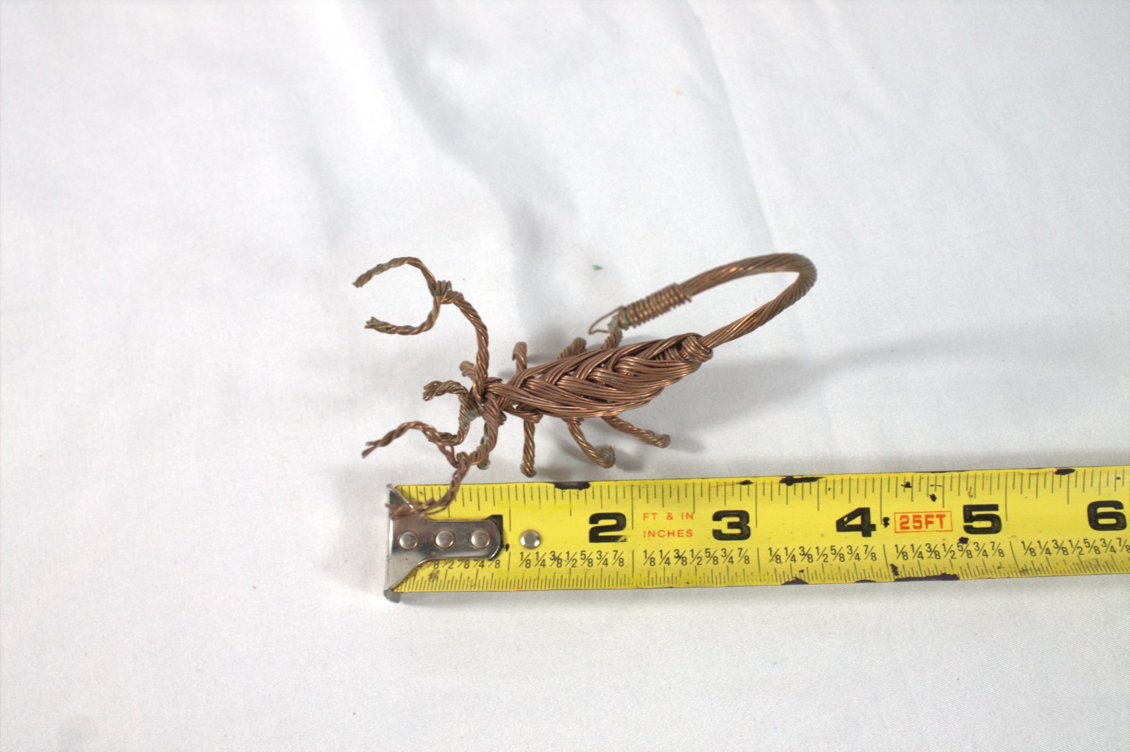 Copper Wire Scorpion Metal Art – 4 inches long handmade twisted copper wire