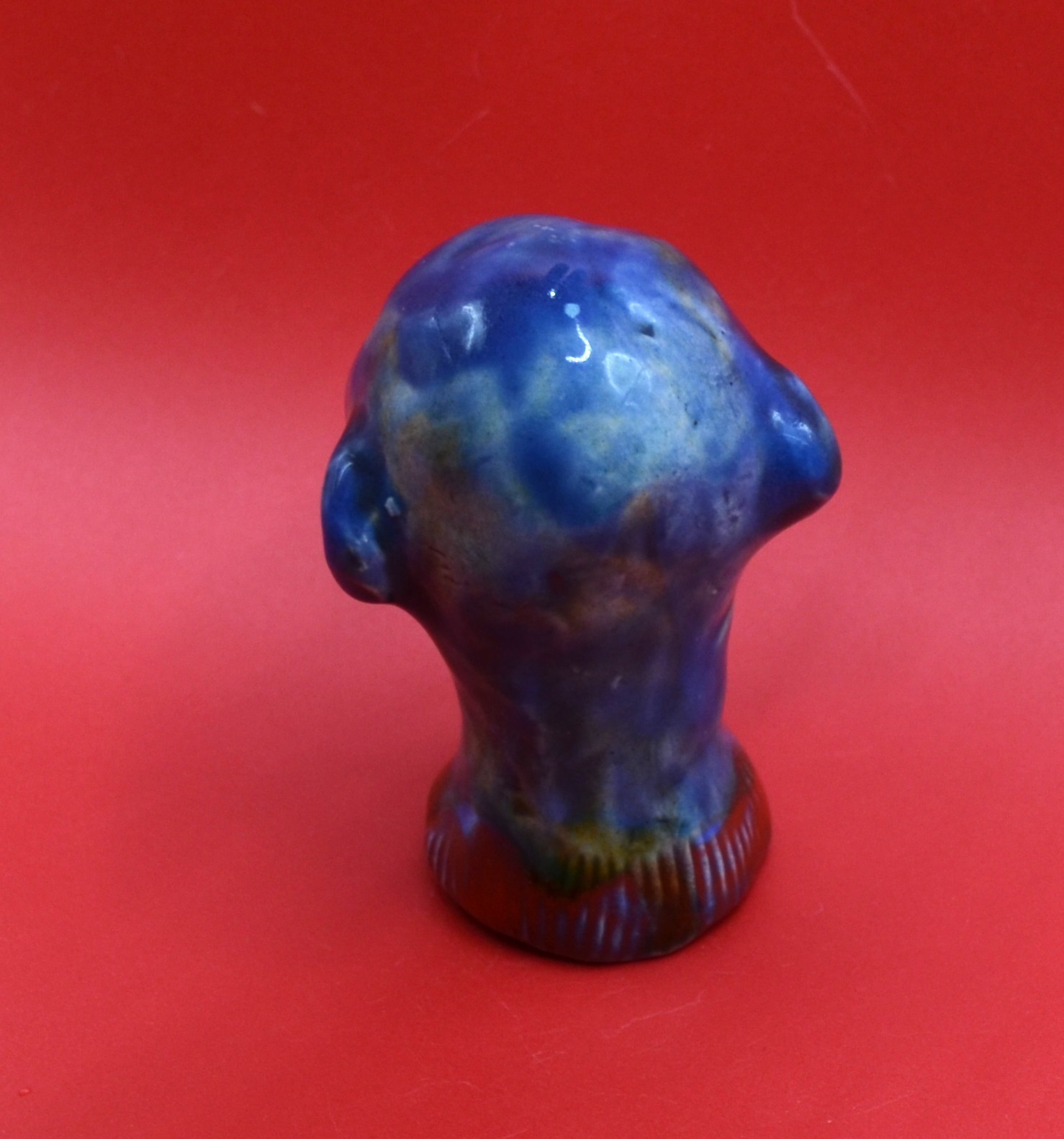 « Blue Practical Astrologist. 1729 BC » – Wonderful Original Clay Sculpture.