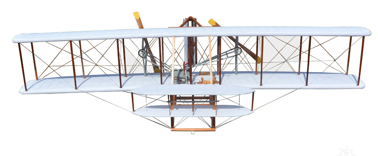 Wright Brothers 1903 Flyer 1 Airplane Cedar Wood/Cloth Model 48&Prime; Aircraft Decor