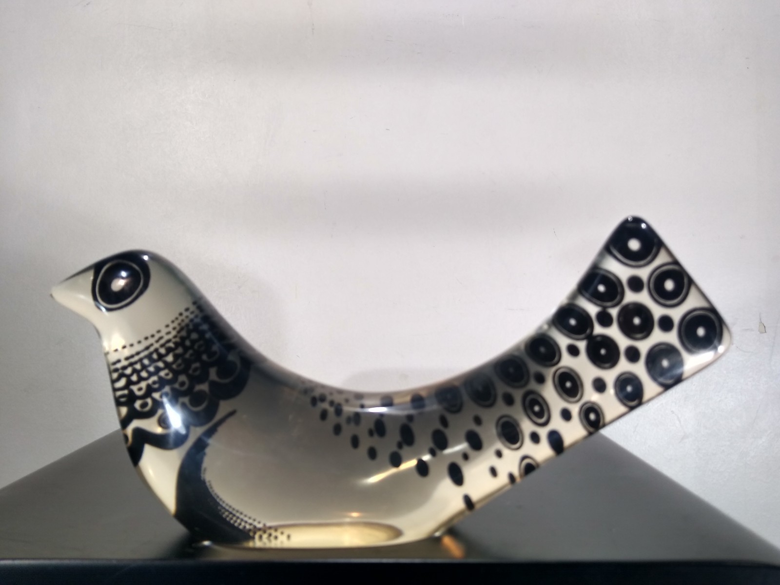 Abraham Palatnik Lucite Acrylic Op Art Bird Sculpture Vtg Modern Brazil MCM 8.5&Prime;