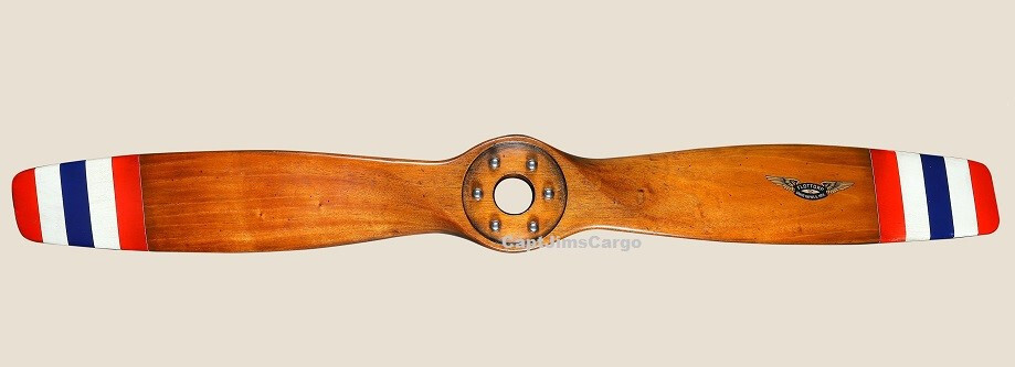 Flottorp WWI Wood Propeller 43&Prime; Multi Colored Tips Airplane Aviation Decor New