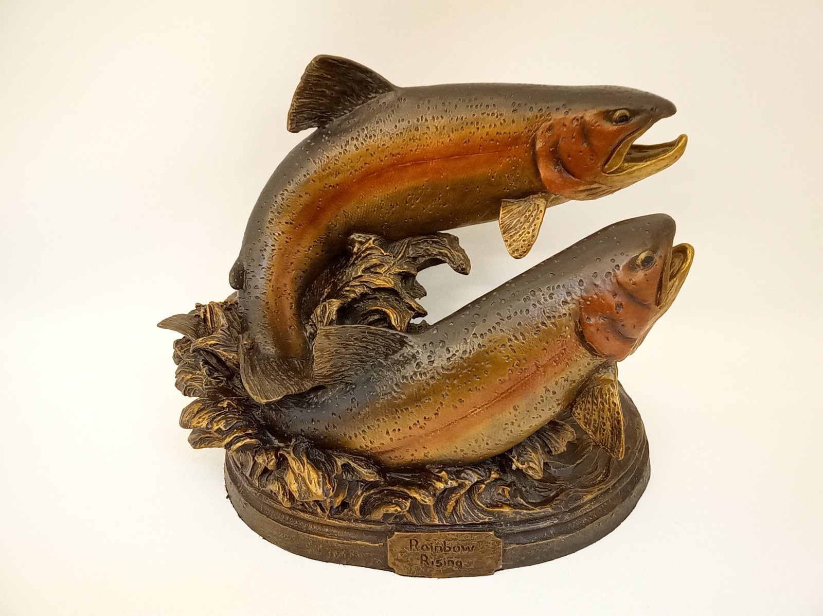 Rainbow Rising composite fish sculpture Big Sky Carvers Dick Idol A-800