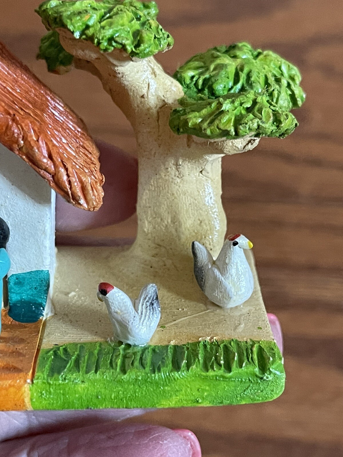 Colombian Folk Art Clay Pottery village home Sculpture ~3x2x2.25” Diorama