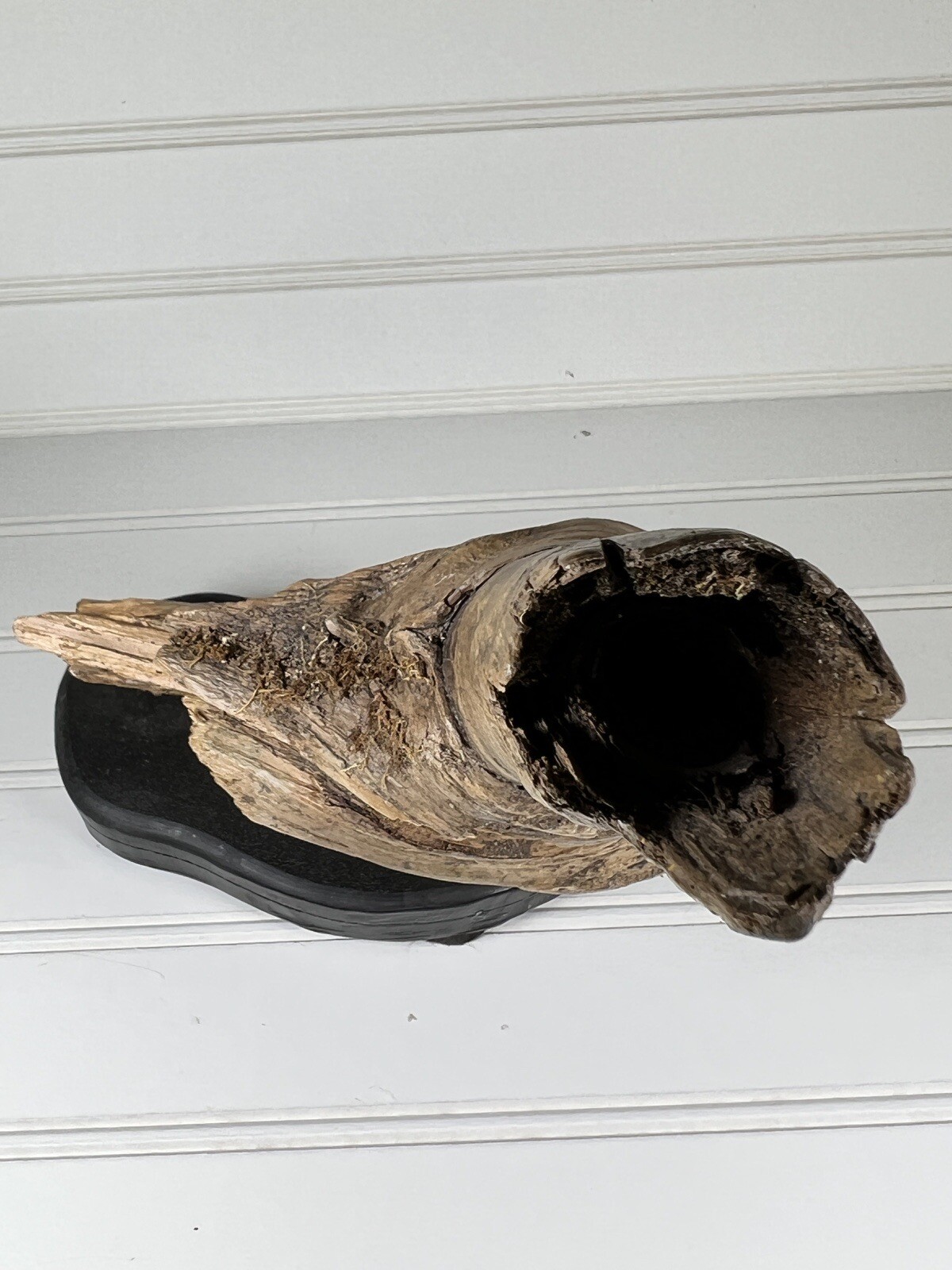 Driftwood Art Spirit Hand Carved Unique Face Home Decor Signed G OLSON 2018