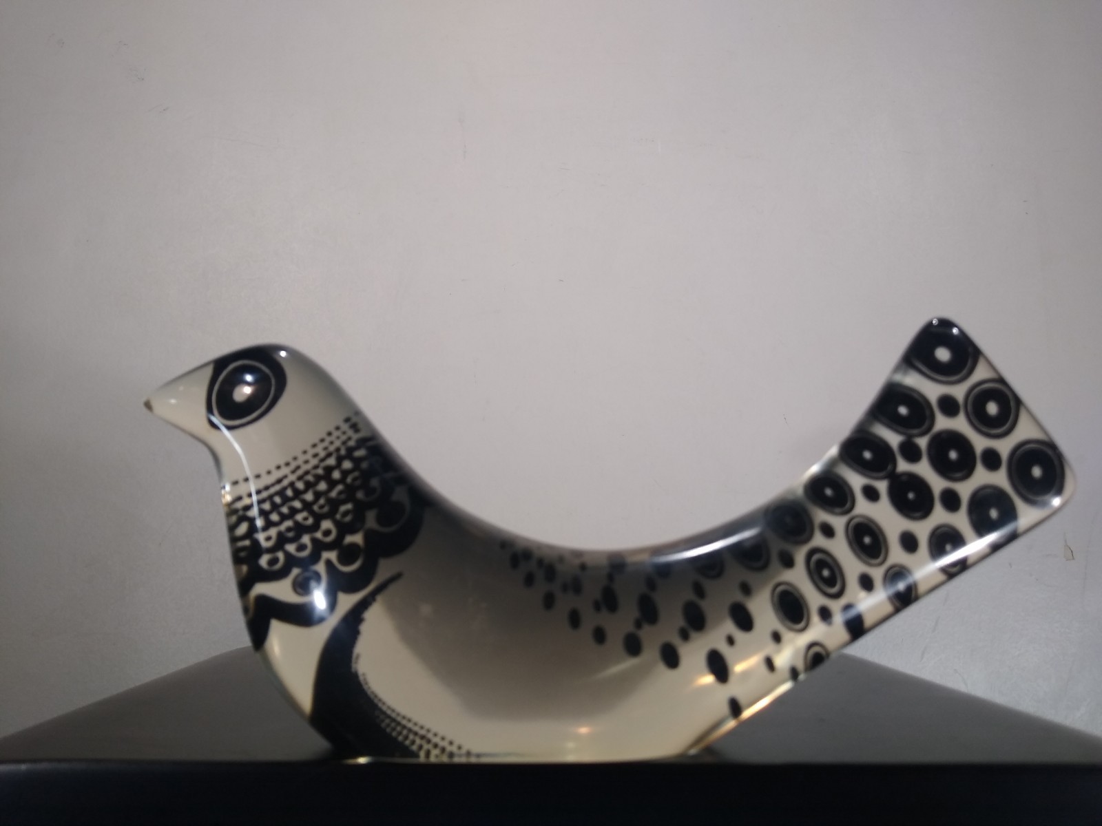 Abraham Palatnik Lucite Acrylic Op Art Bird Sculpture Vtg Modern Brazil MCM 8.5&Prime;