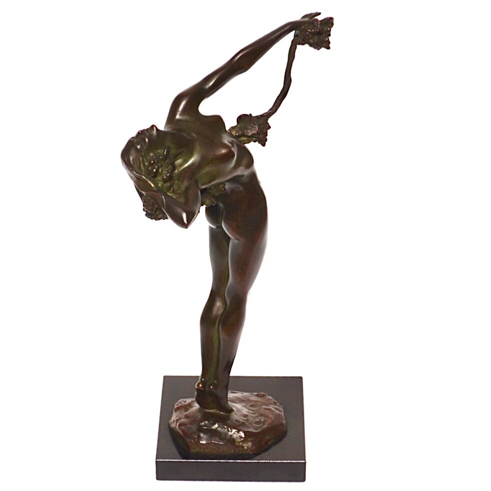 Harriet Frishmuth 1923 Bronze Of The Vine