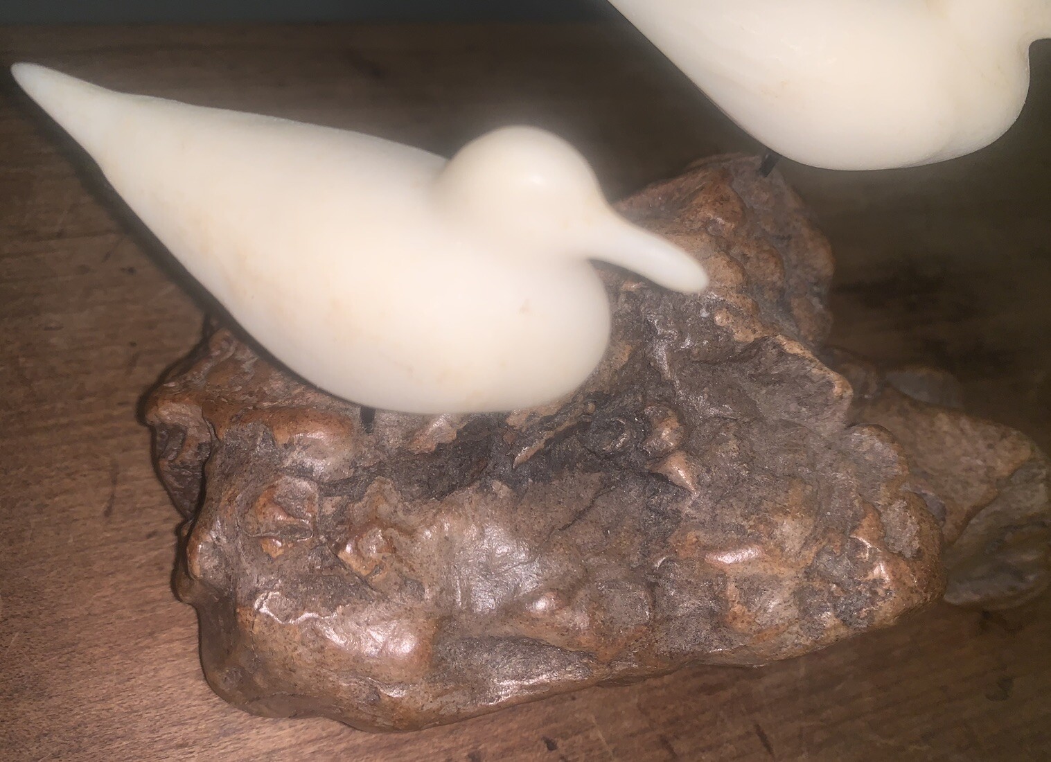 VTG ‘80s John Perry Signed Seagulls / Driftwood Sculpture 6”L 3.75”T Miniature
