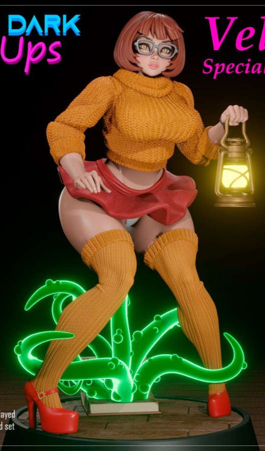 Velma Version 2 Cosplay Girl Unpainted Mini Figure Dnd Model – Choose Your Size