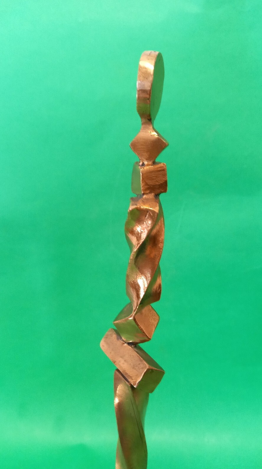 Vincenzo Ferrari, L&rsquo;ombra Della Sera, bronze, 1990, h cm 35.5, w 8.5×8.5 cm.