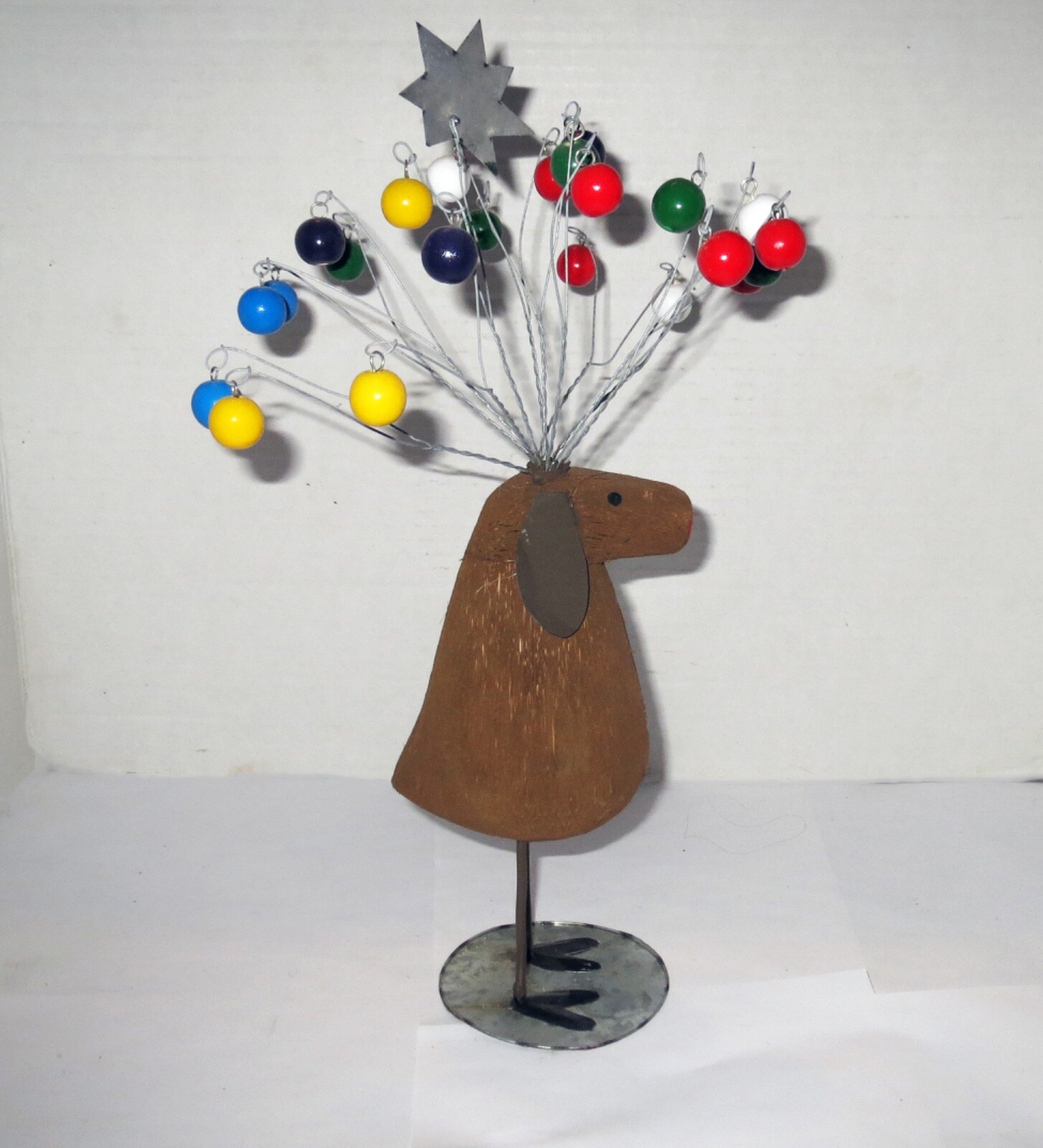 Unique One Of A Kind WIMSEY AMERICAN FOLK ART – BALLOON HEAD DOG SCULPTURE