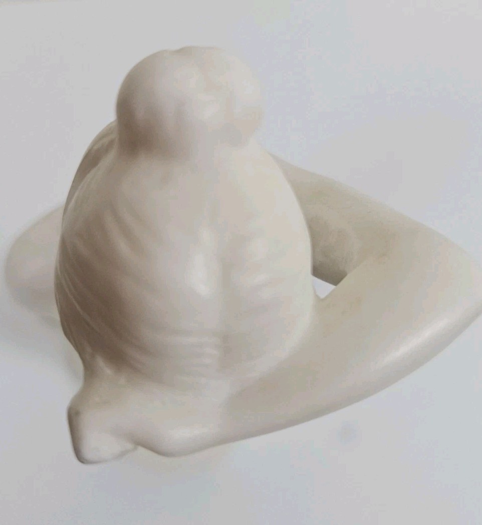 Vintage A. Santini ‘Venus after Bath’ Alabaster Sculpture Italy 10” Signed